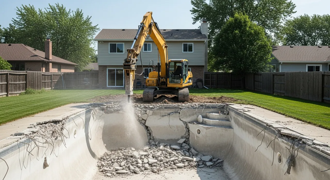 Swimming pool removal